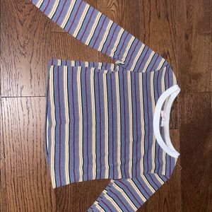 Long sleeve striped shirt, Romwe